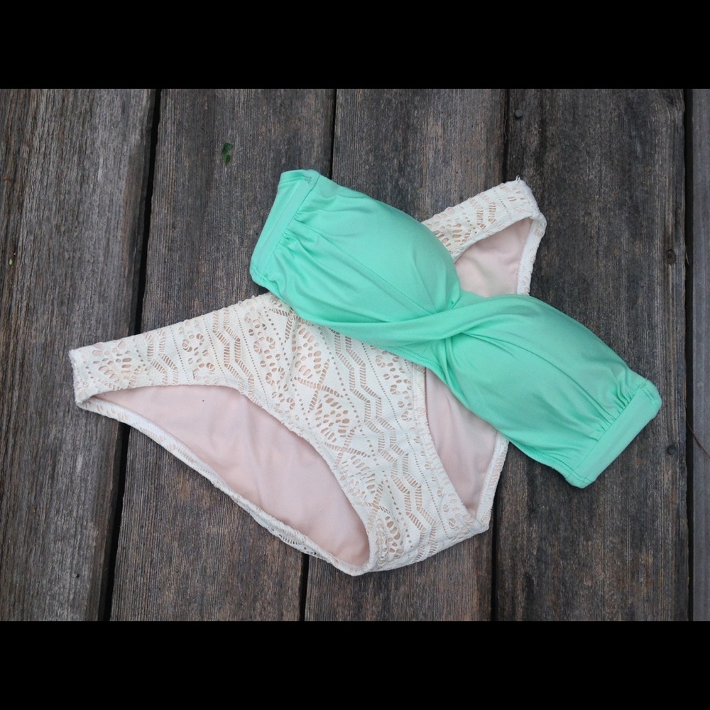 Xhilaration lace cut out bikini bottoms